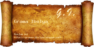 Grama Ibolya névjegykártya