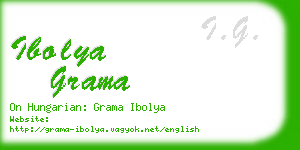 ibolya grama business card